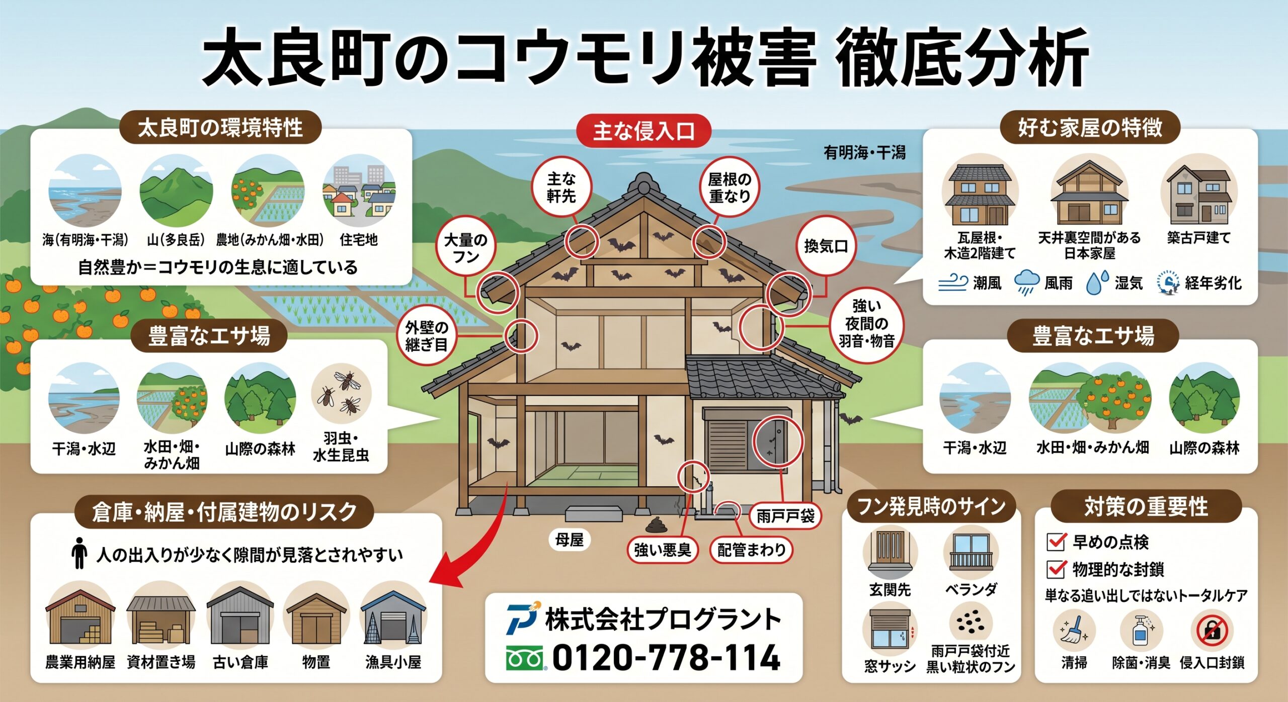 太良町のコウモリ被害徹底分析