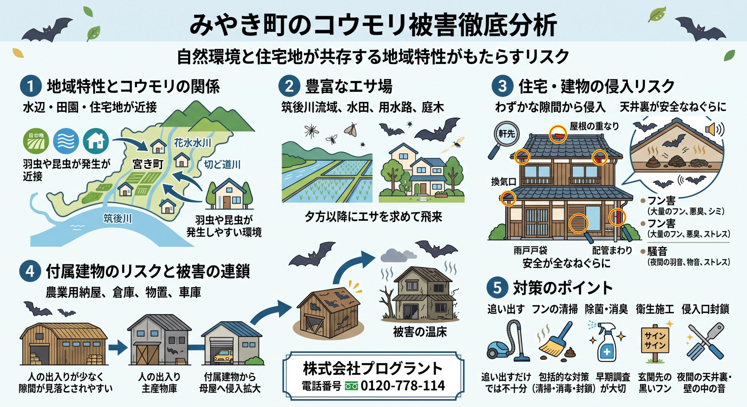 みやき町のコウモリ被害徹底分析