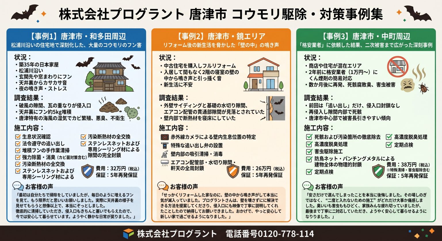 唐津市コウモリ駆除