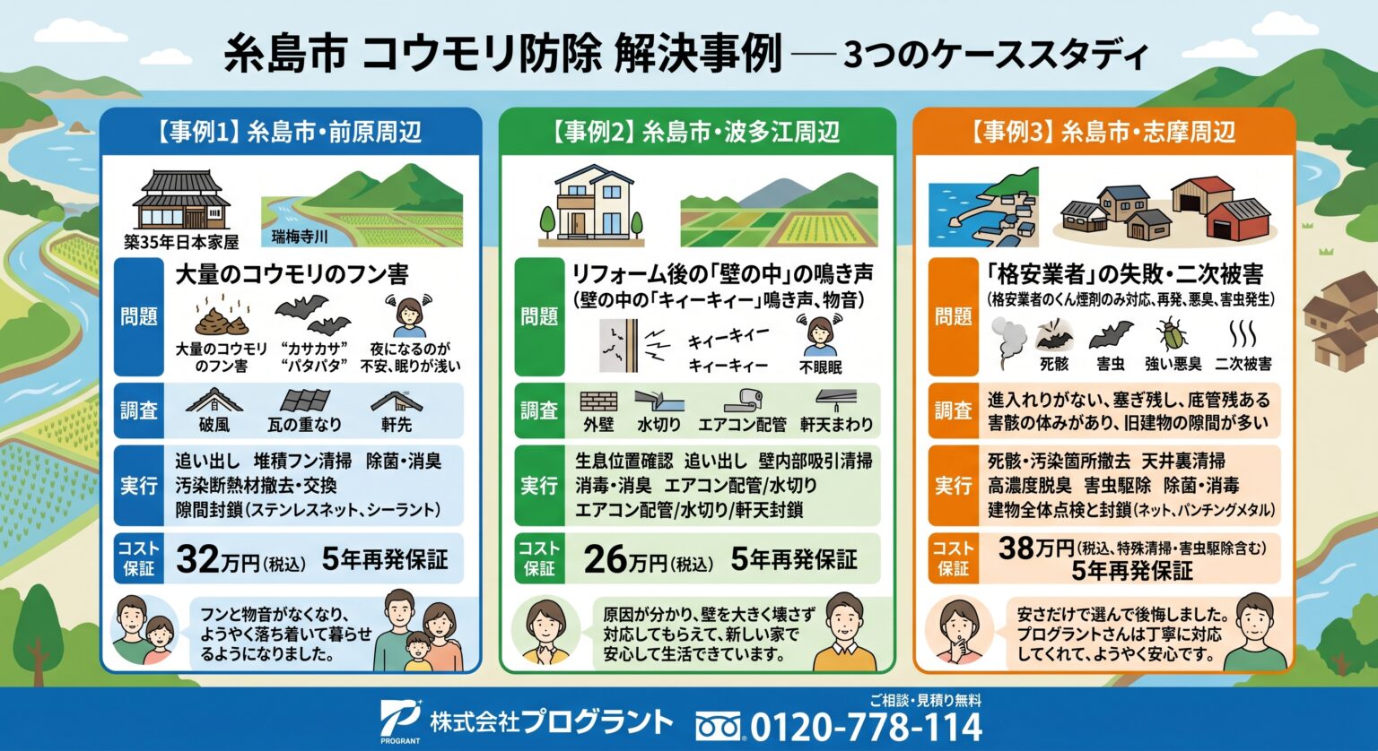 糸島市コウモリ防除