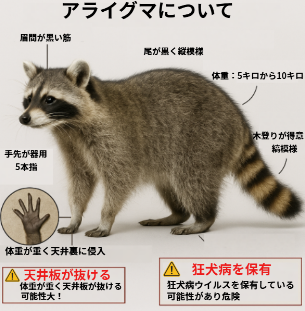 アライグマの特徴について解説