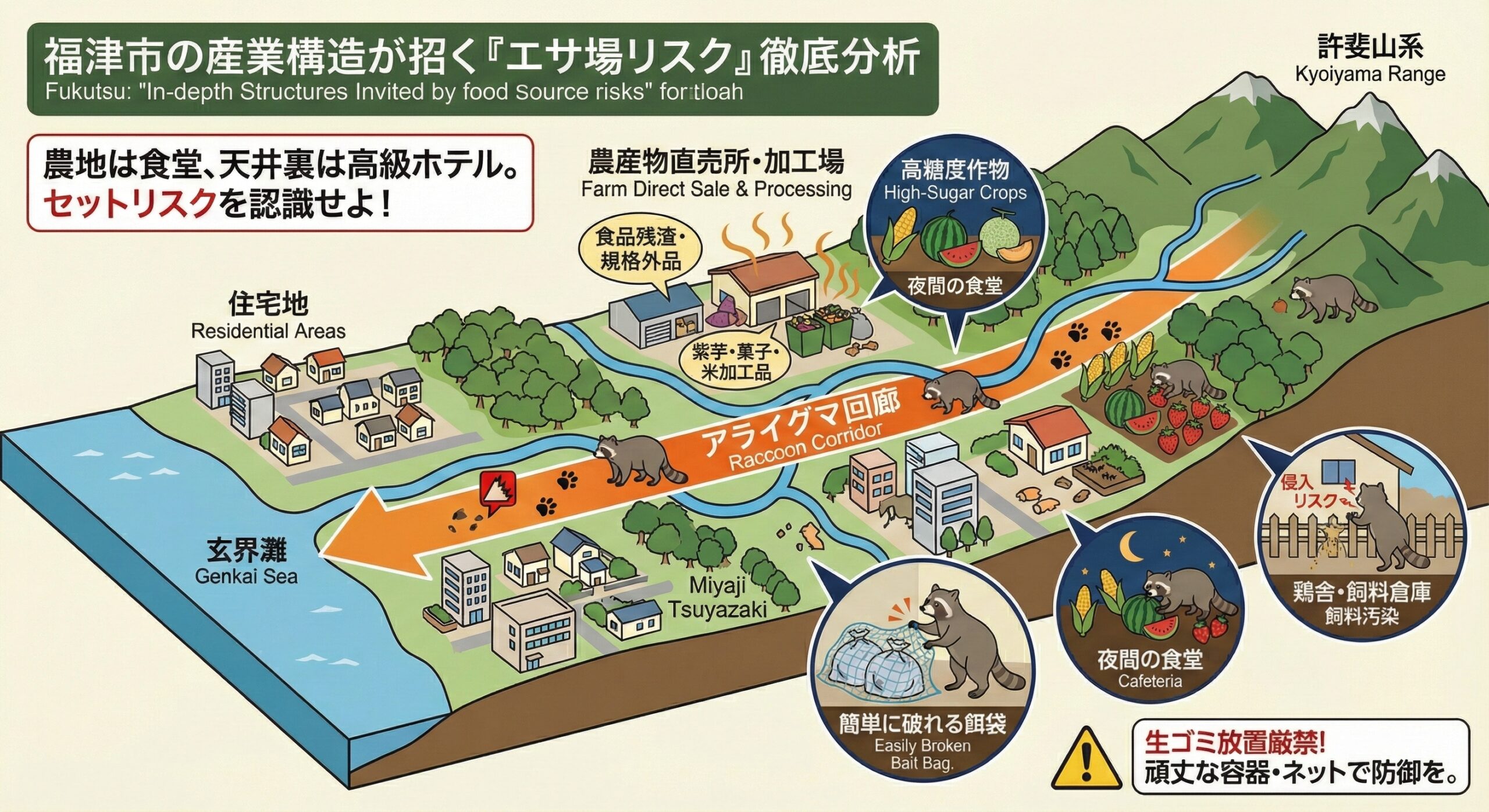 福津市の産業構造が招くエサ場リスク徹底分析