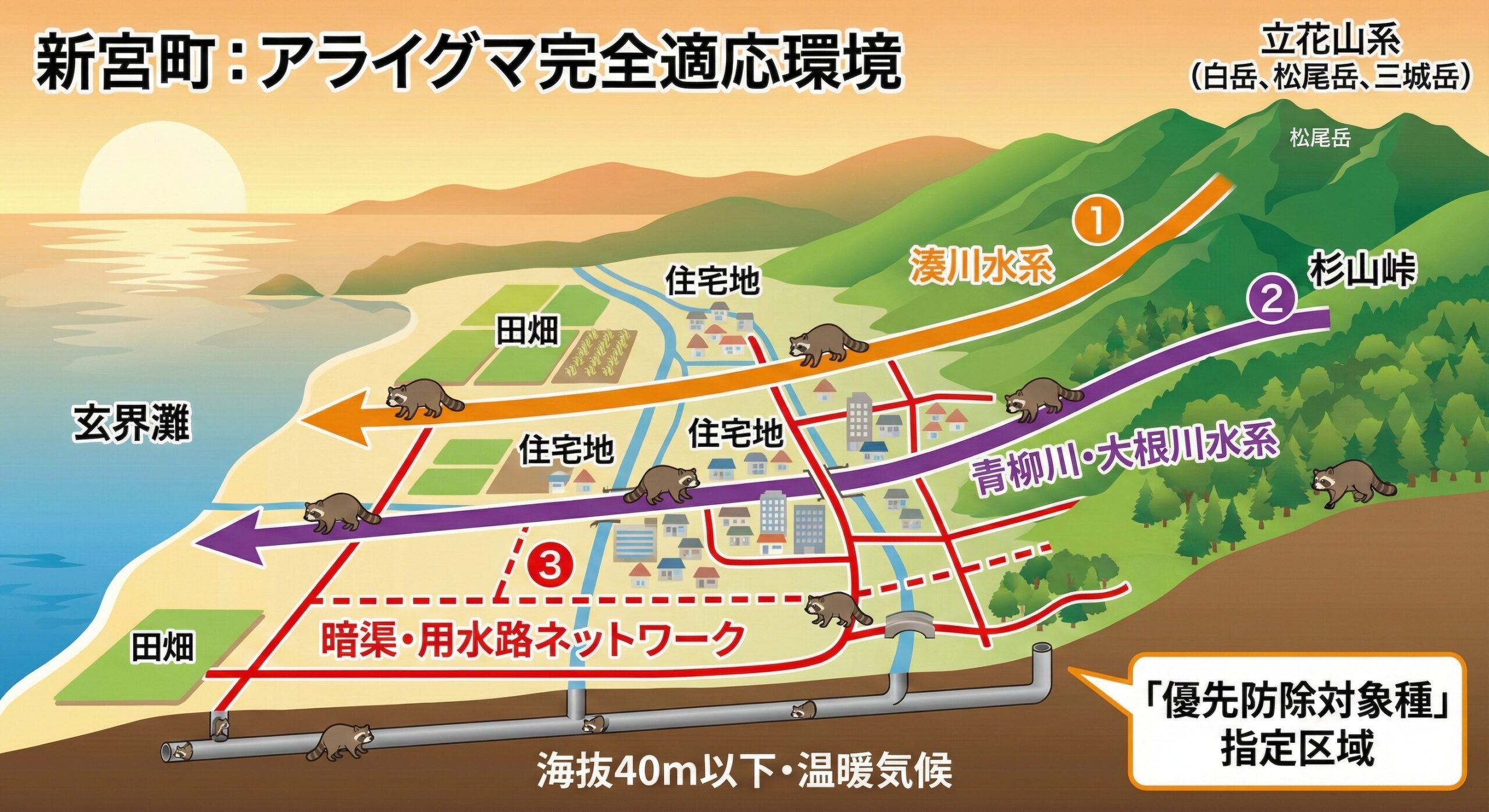 新宮町アライグマ完全適応環境
