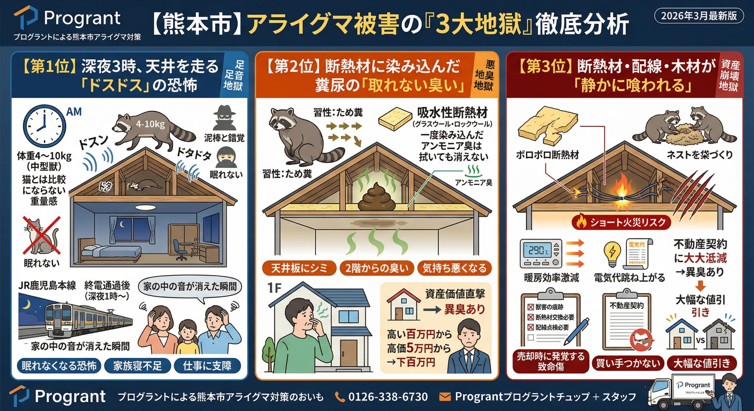 熊本市アライグマ被害の3大地獄徹底分析