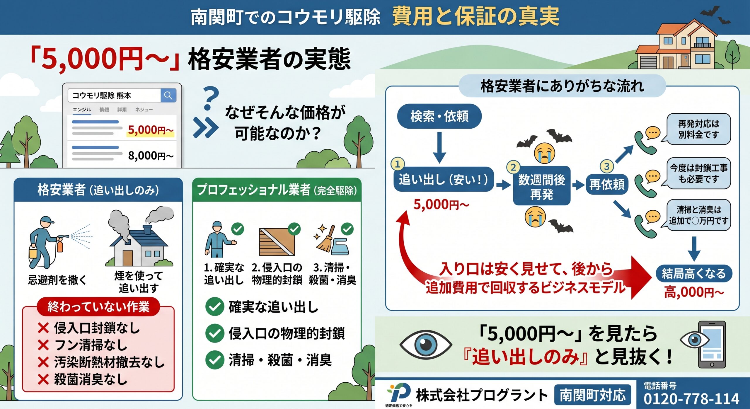 南関町でコウモリ駆除