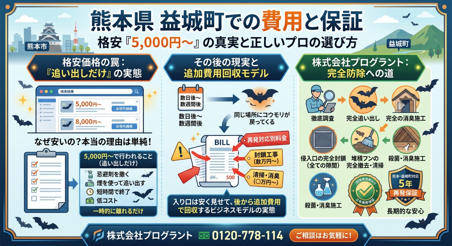 熊本県 益城町での費用と保証