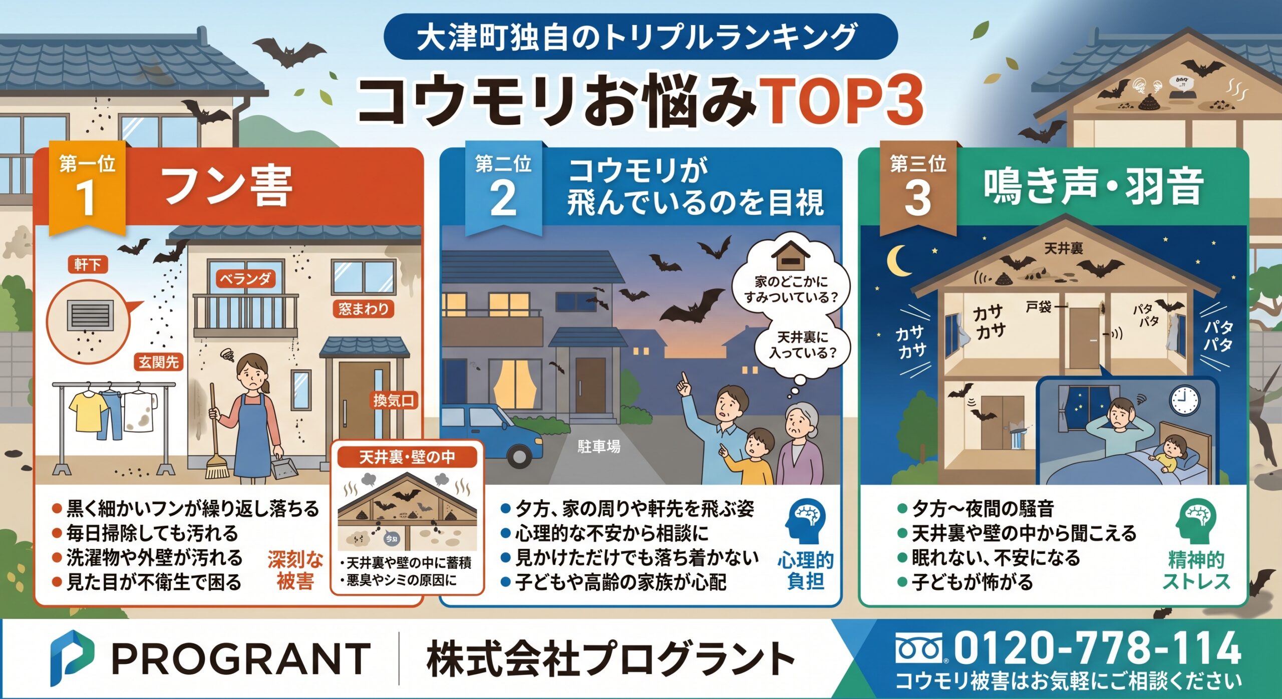コウモリお悩み