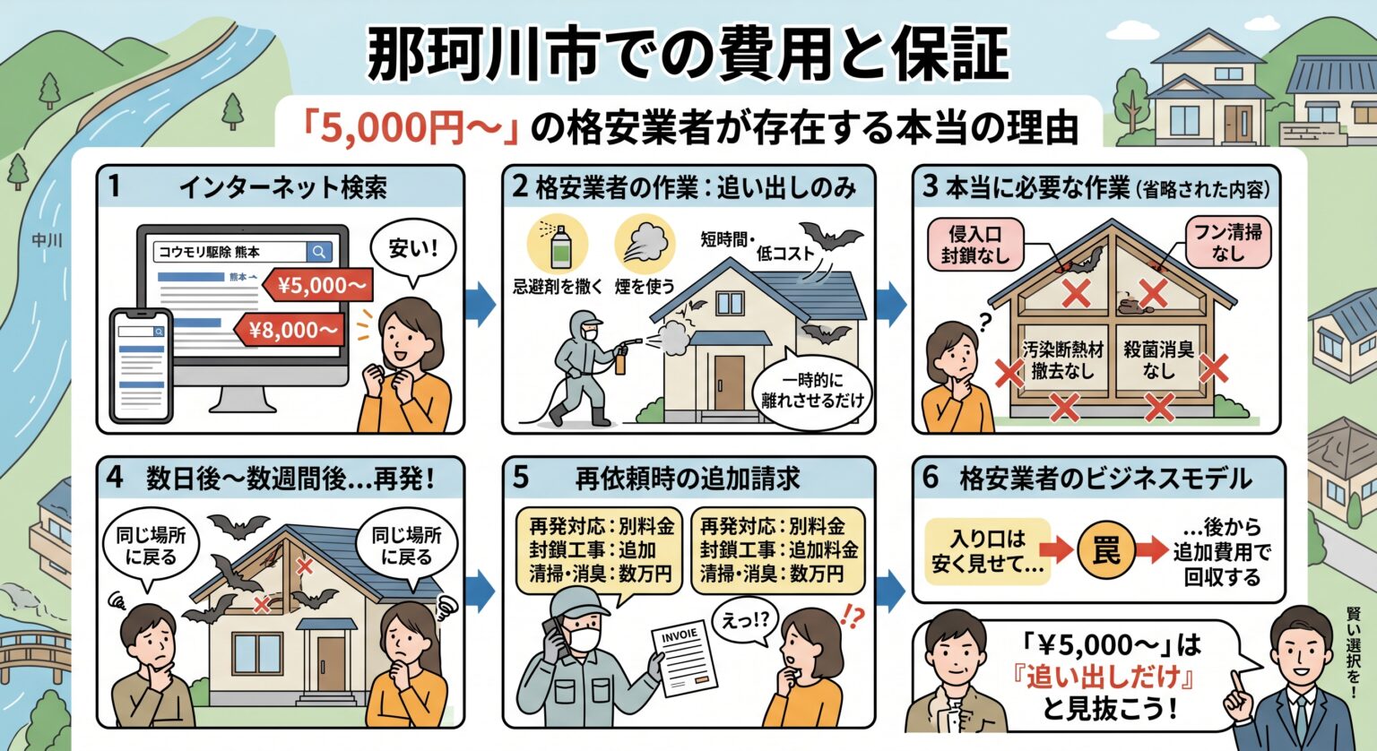 那珂川市での費用と保証