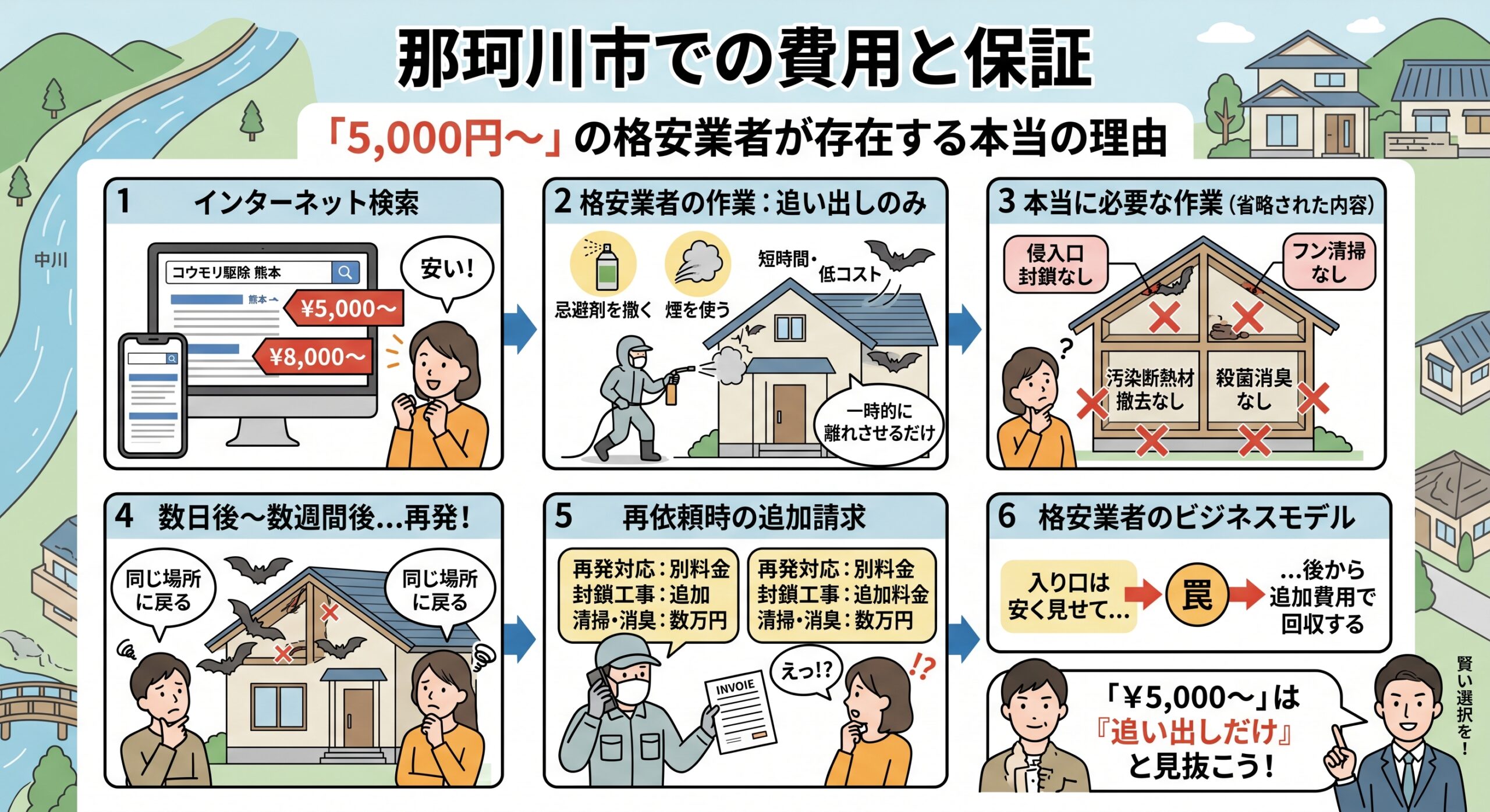 那珂川市での費用と保証
